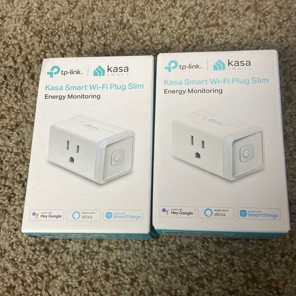 2pk Kasa Smart Wi-Fi Plug Slim‎ Energy Monitoring - Picture 2 of 14